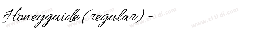 Honeyguide (regular)字体转换